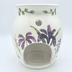 Village Candle Wildflowers Simmer Pot Wax Bar Melter Spring 5” EUC Embossed